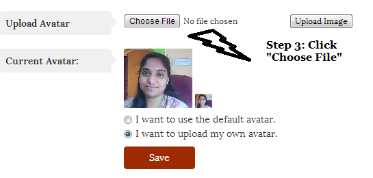 How to upload an avatar correctly at Dosplash - step 3