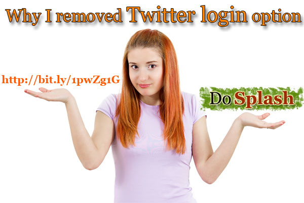 Why I removed Twitter login option at DoSplash
