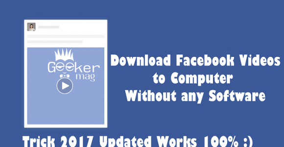 How to Download Facebook Videos to Computer Without Any Software