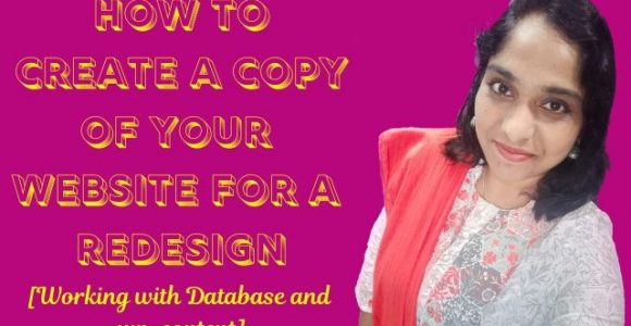 How to create a copy of your website for a redesign [Working with Database and wp-content]