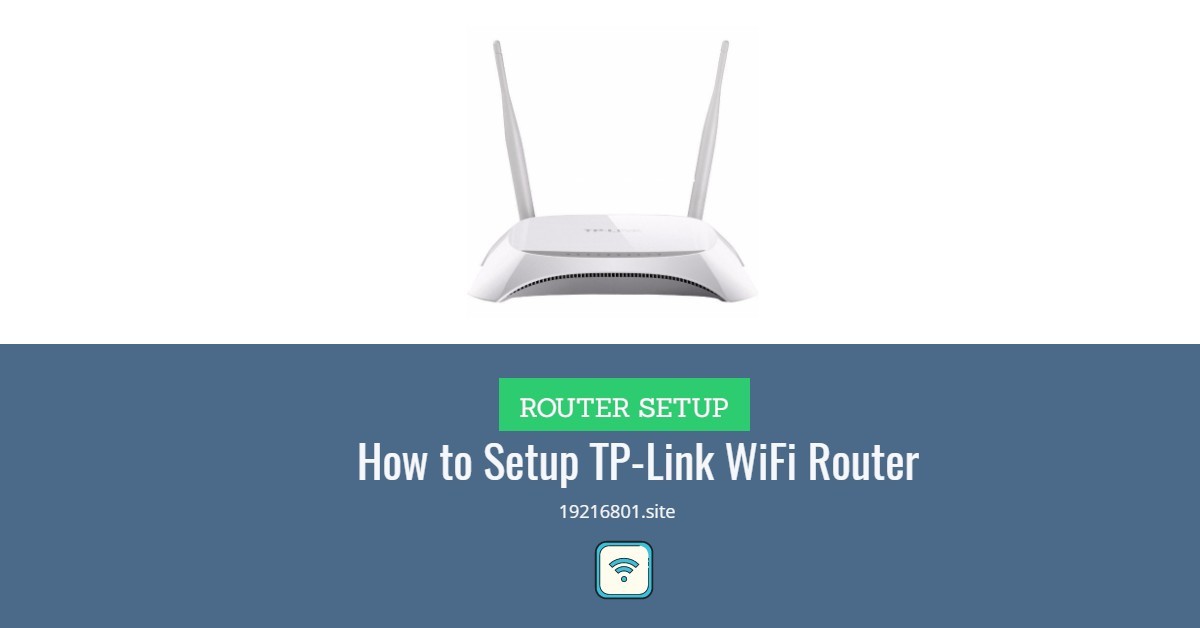 tp link router setup tp link router setup