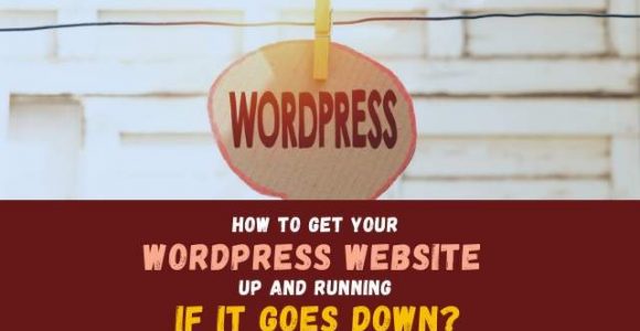 How to get your WordPress website up and running if it goes down?