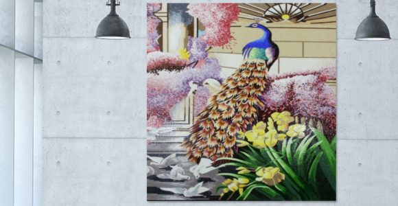 7 majestic mosaic artworks featuring refined peacocks