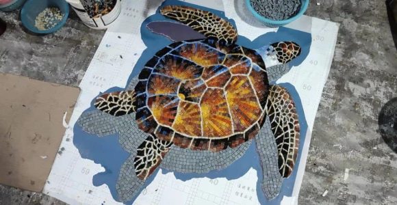 Turtles Mosaic Artwork